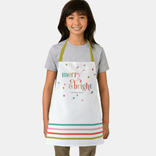 Bright and Merry Christmas Holiday Season Apron