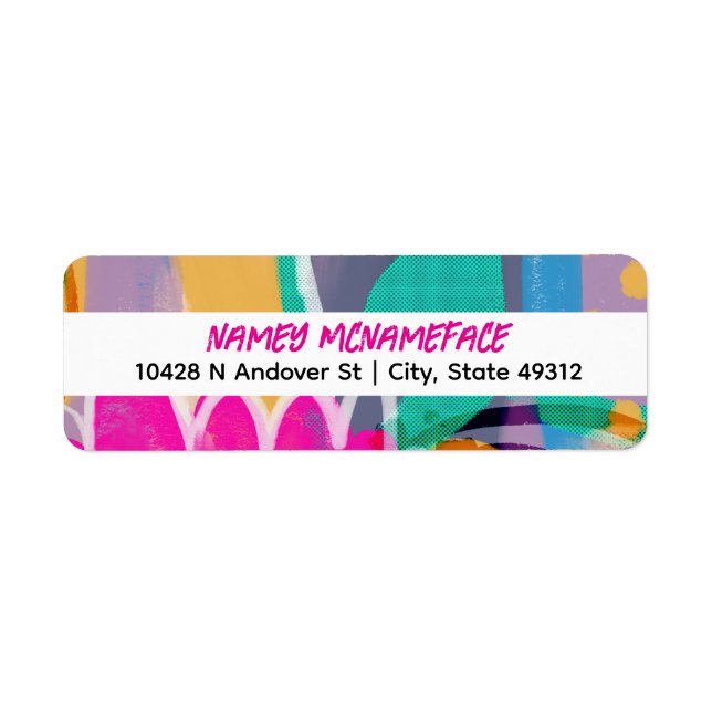 Bright and Modern Colourful Abstract (Front)