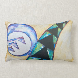 Bright and modern colourful accent lumbar pillow