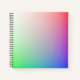 Bright and Vibrant Rainbow Colours in Soft Pastel Notebook