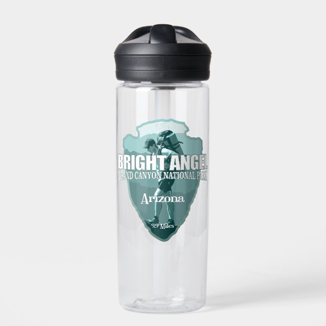 Bright Angel Trail (arrowhead T)  Water Bottle (Front)