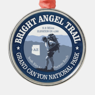 Bright Angel Trail (rd) Metal Tree Decoration
