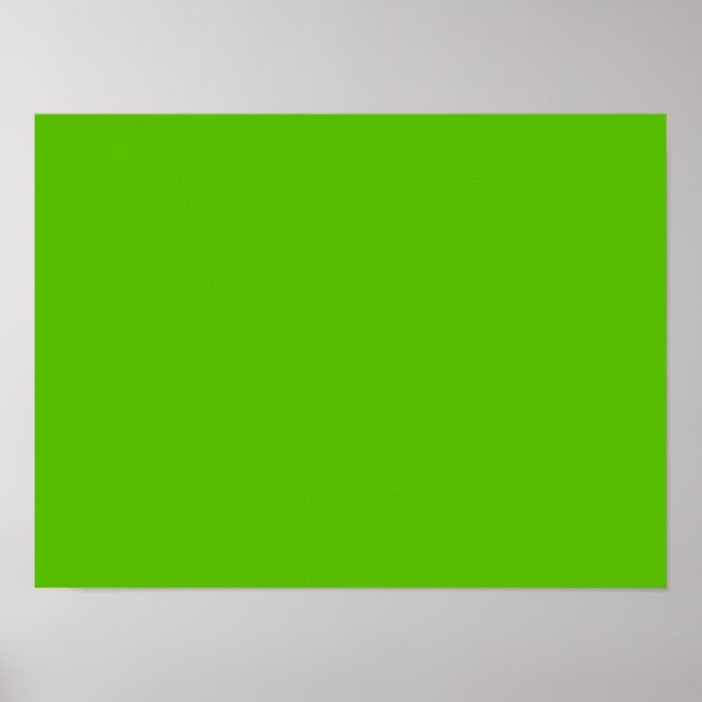 Bright Apple Green Poster (Front)