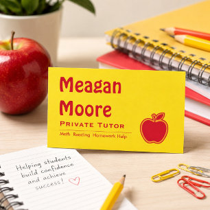 Bright Apple Private Tutor  Business Card