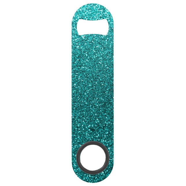 Bright aqua glitter (Front)