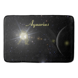 Bright Aquarius Bath Mat