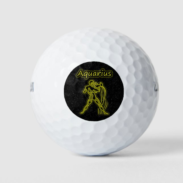 Bright Aquarius Golf Balls (Front)