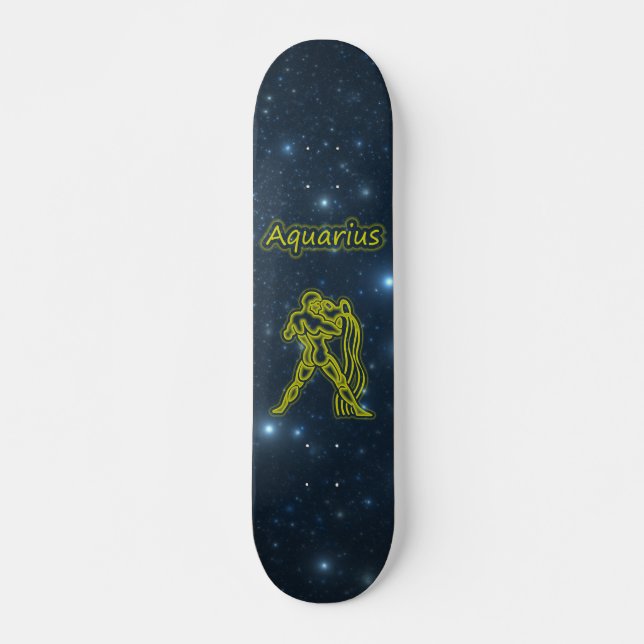 Bright Aquarius Skateboard (Front)