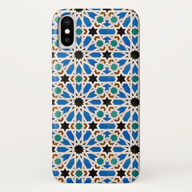 Bright Arabesque Patterned Phone Case (Back)