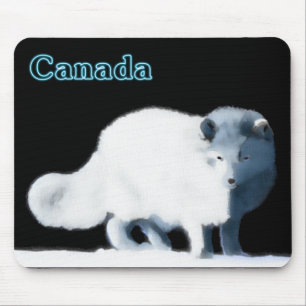 Bright Arctic Fox Mouse Mat