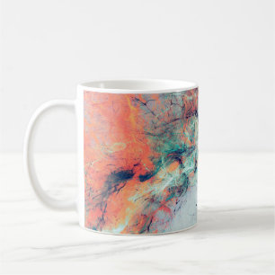 Bright artistic splashes. Abstract painting trendy Coffee Mug