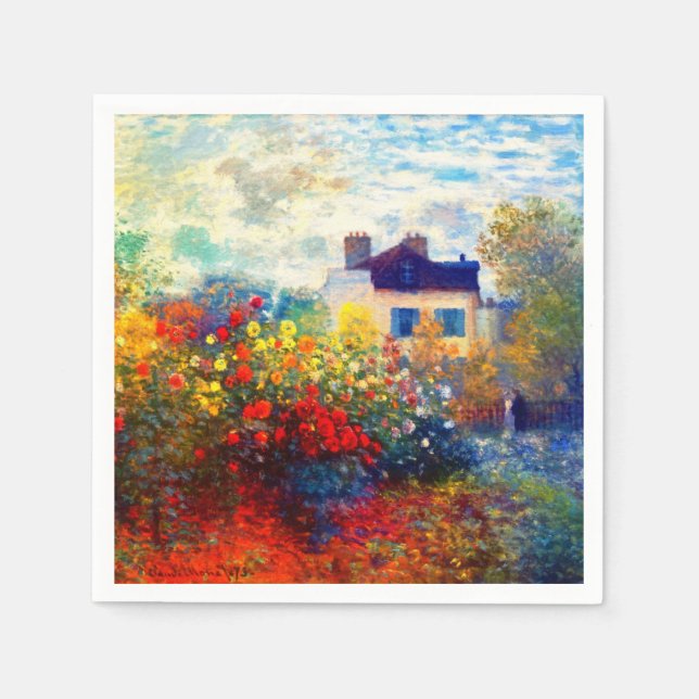 bright artists garden  napkin (Front)