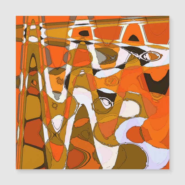 Bright autumn circles: abstract pattern. (Front)