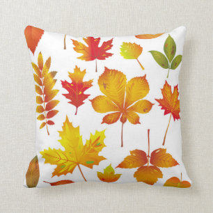 Bright Autumn Leaves Cushion