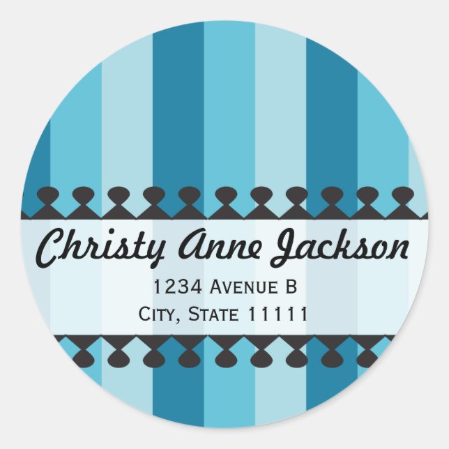 Bright Awnings Blue Address Sticker (Front)