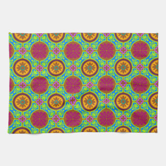 Bright Aztec Tile Tea Towel