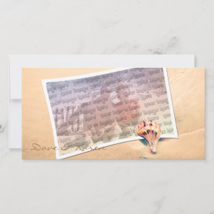Bright Beach Shell Photo Card