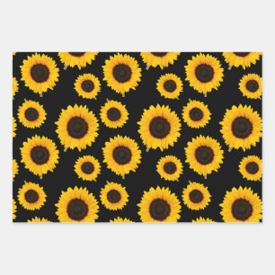 Bright Beautiful Sunflowers Wrapping Paper Sheet