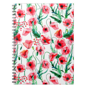 Bright beautiful wonderful summer autumn herbal fl notebook