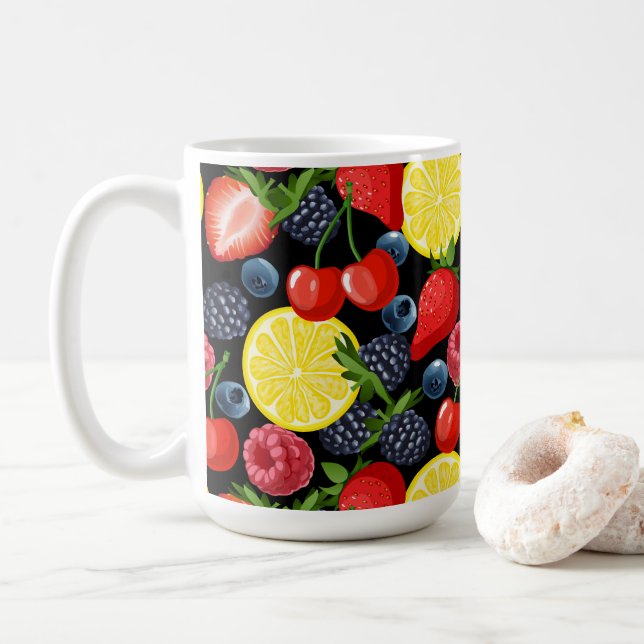 Bright Berries & Lemon Mug (With Donut)