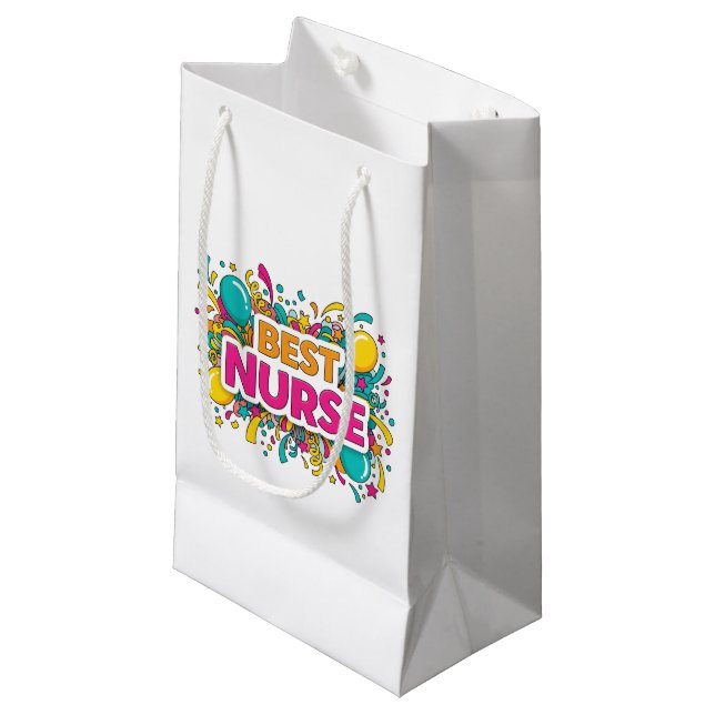 Bright Best Nurse Gift Bag (Front Angled)