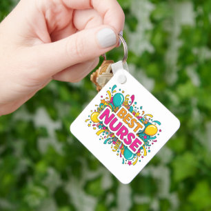 Bright Best Nurse Keychain