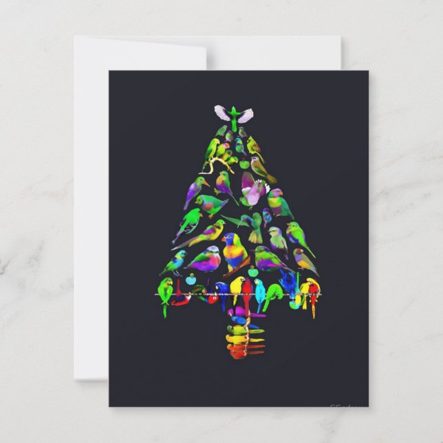 Bright Birds Christmas Tree (Front)