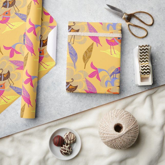 Bright Birds Wrapping Paper (Crafts)