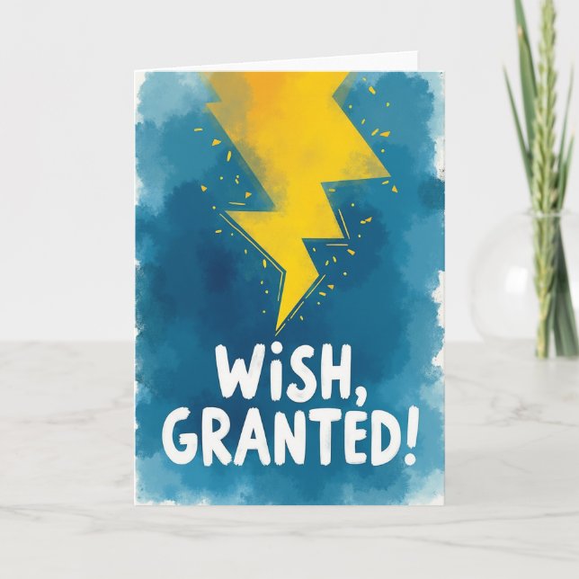 Bright Birthday Bolt Card (Front)