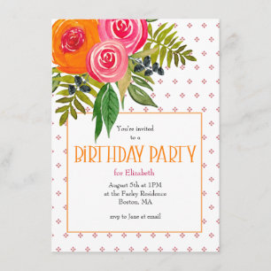 Bright Birthday Invitation