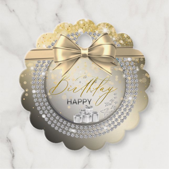 bright birthday memory tag (Front)