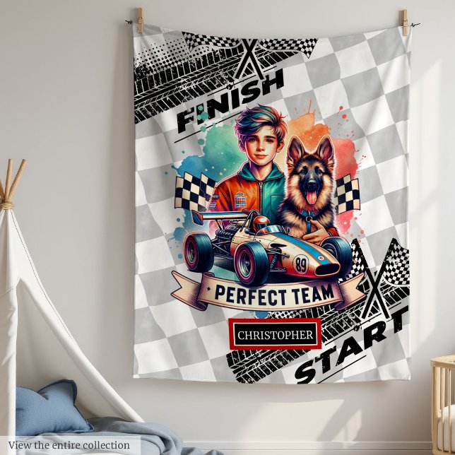 Bright Blanket Sport Car Racer Boy Birthday (Bright Blanket Sport Car Racer Boy Birthday)