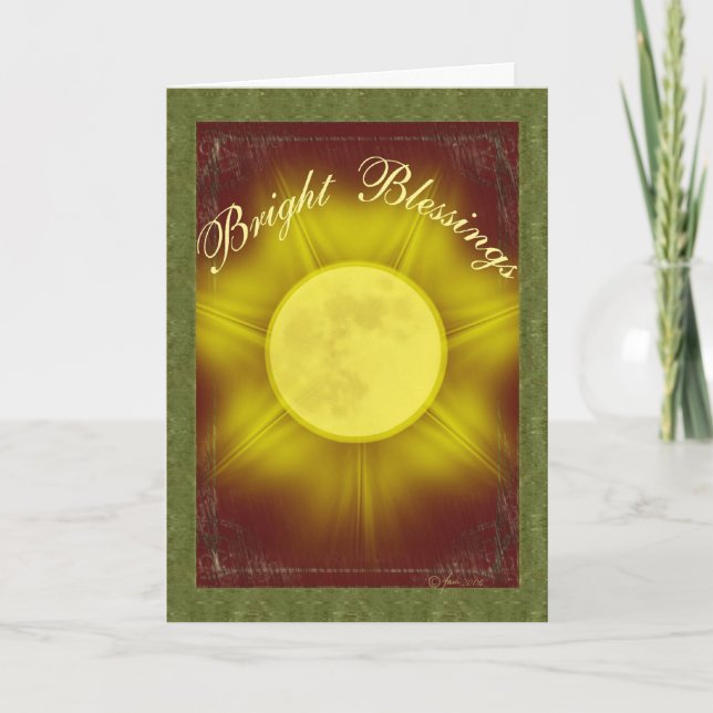 Bright Blessings Holiday Card (Front)