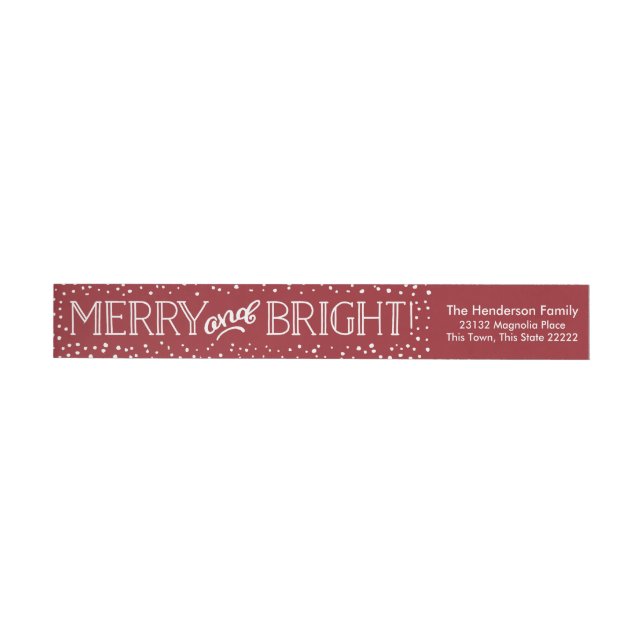 Bright Blizzard | Return Address Wrap Labels (Individual)