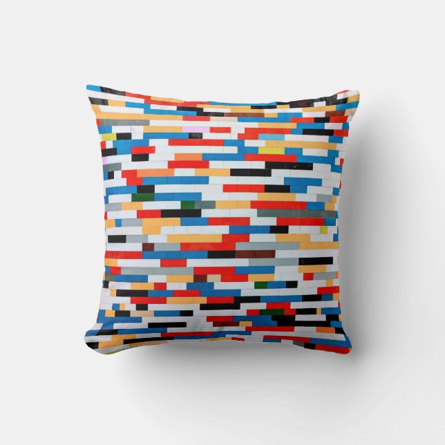 Bright Block Pattern Cushion (Front)