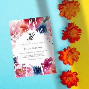 Bright Bloom Blossom Wedding Invitation