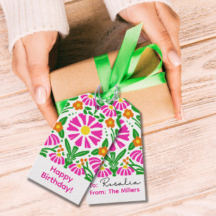 Bright Blooms Birthday Cheer! Gift Tags