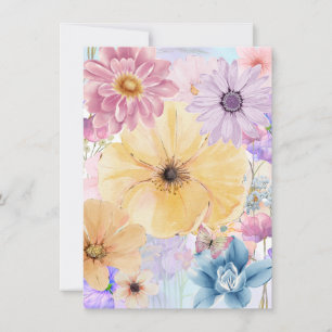 Bright Blooms Floral Greeting Card