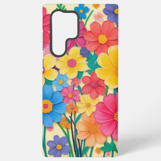 Bright Blooms in Full Color Samsung Galaxy Case