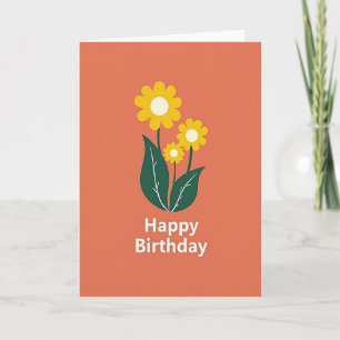 Bright Blossom Birthday Card