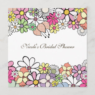 Bright Blossoms Custom Bridal Shower Invitation