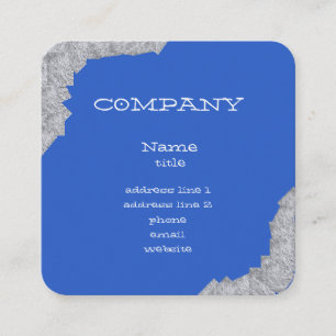 Bright Blue Abstract Business Cards