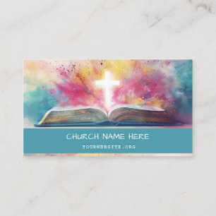 Bright Blue Bible Church Business Card