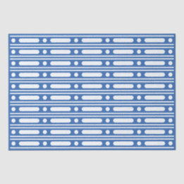 Bright Blue Bone Inlay Border Dots Decoupage Paper