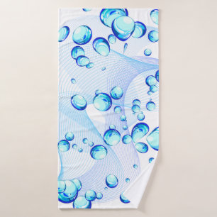 Bright Blue Bubbles & Suds Towel Set