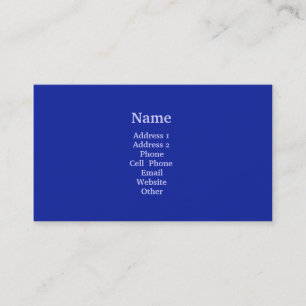 Bright Blue Business Card