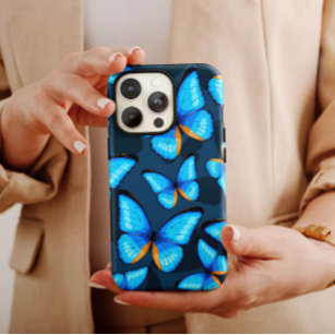 Bright Blue Butterfly iPhone   Butterfly iPhone 13 Case-Mate iPhone Case