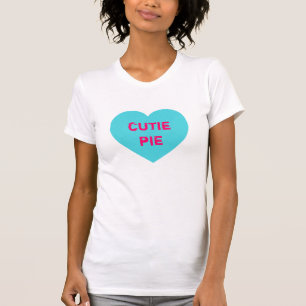 Bright Blue Conversation Heart T-Shirt