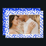 Bright Blue Dashing Photo Frame Holiday Card<br><div class="desc">Send out good cheer with these Bright Blue Dashing Photo Frame Holiday Cards featuring hand drawn dashes creating a playful and vibrant frame around your favourite photo. Choose from six colour options and pair with the full collection to make sending out cards this year a breeze!</div>