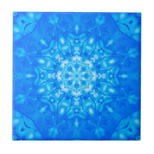 Bright Blue Eye-Catching Backsplash Pattern  Tile